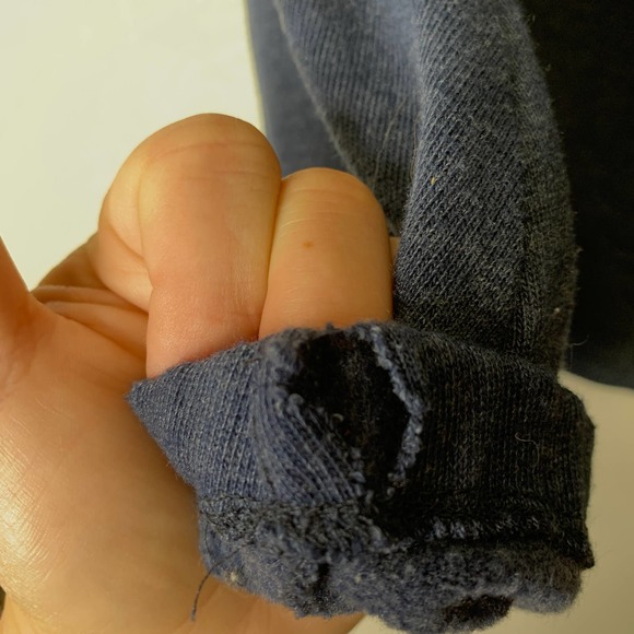 Converse One Star Blue Roll Collar Sweatshirt Size Medium - Picture 6 of 8